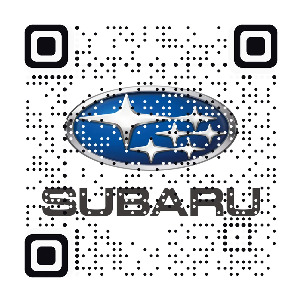 Subaru logo as an AriaQR code (demonstration)