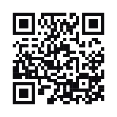 Scan me: a real AriaQR code A plain black-and-white QR code
